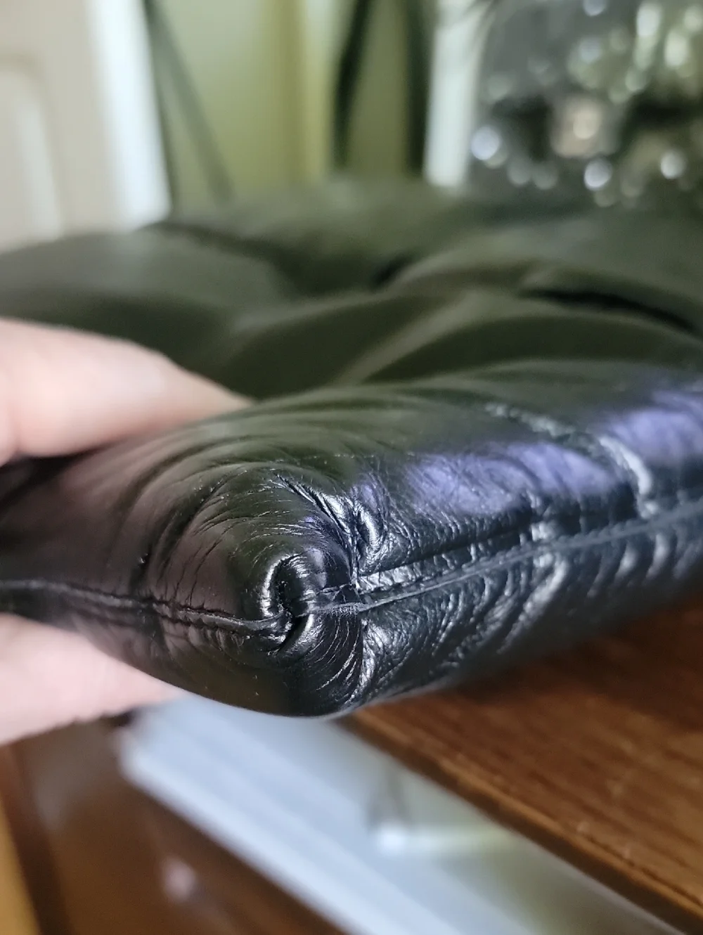 Bottega Veneta Black Quilted Leather Puffy Wristlet Pouch